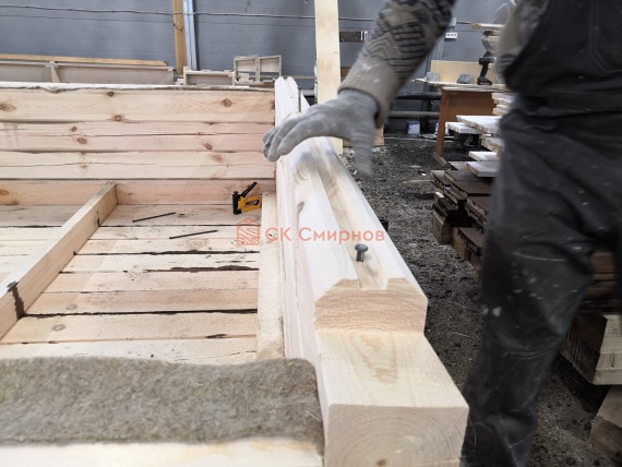 Сборка углов бани в ласточкин хвост